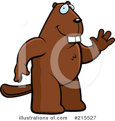 Royalty-Free (RF) Beaver Clipart Illustration by Cory Thoman - Stock Sample #215527