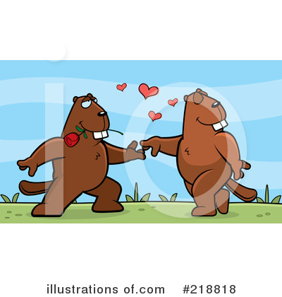 Royalty-Free (RF) Beaver Clipart Illustration by Cory Thoman - Stock Sample #218818