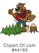 Beaver Clipart #44183 by Dennis Holmes Designs