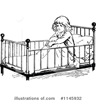 Royalty-Free (RF) Bed Time Clipart Illustration by Prawny Vintage - Stock Sample #1145932