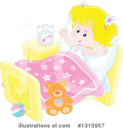Royalty-Free (RF) Bed Time Clipart Illustration by Alex Bannykh - Stock Sample #1315957