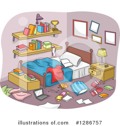 Royalty-Free (RF) Bedroom Clipart Illustration by BNP Design Studio - Stock Sample #1286757