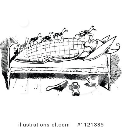 Royalty-Free (RF) Bedtime Clipart Illustration by Prawny Vintage - Stock Sample #1121385