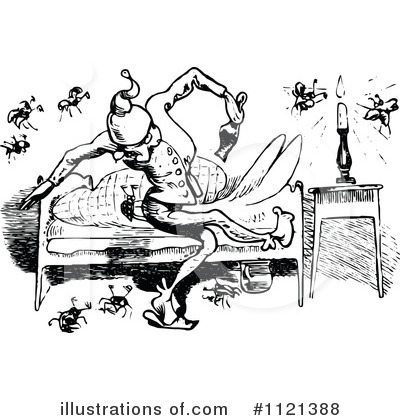 Royalty-Free (RF) Bedtime Clipart Illustration by Prawny Vintage - Stock Sample #1121388