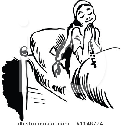 Royalty-Free (RF) Bedtime Clipart Illustration by Prawny Vintage - Stock Sample #1146774