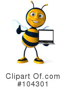 Bee Character Clipart #104301 by Julos