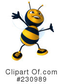 Bee Character Clipart #230989 by Julos