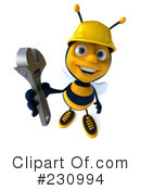 Bee Character Clipart #230994 by Julos