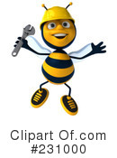 Bee Character Clipart #231000 by Julos