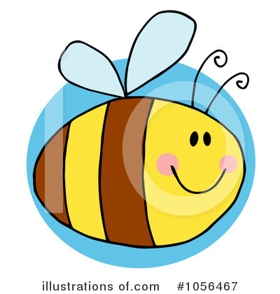 Royalty-Free (RF) Bee Clipart Illustration by Hit Toon - Stock Sample #1056467