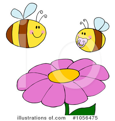 Royalty-Free (RF) Bee Clipart Illustration by Hit Toon - Stock Sample #1056475