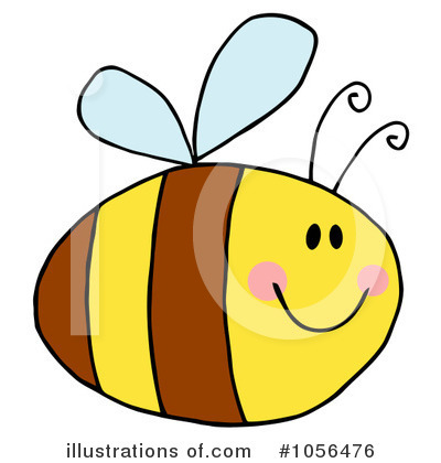 Royalty-Free (RF) Bee Clipart Illustration by Hit Toon - Stock Sample #1056476