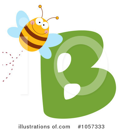 Royalty-Free (RF) Bee Clipart Illustration by Hit Toon - Stock Sample #1057333