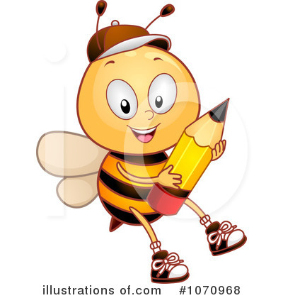 Royalty-Free (RF) Bee Clipart Illustration by BNP Design Studio - Stock Sample #1070968