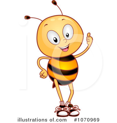 Royalty-Free (RF) Bee Clipart Illustration by BNP Design Studio - Stock Sample #1070969