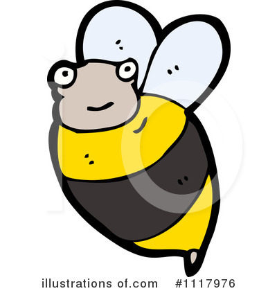 Royalty-Free (RF) Bee Clipart Illustration by lineartestpilot - Stock Sample #1117976