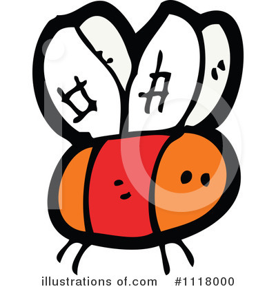 Royalty-Free (RF) Bee Clipart Illustration by lineartestpilot - Stock Sample #1118000