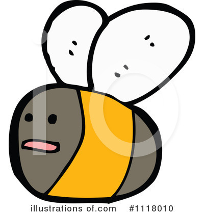 Royalty-Free (RF) Bee Clipart Illustration by lineartestpilot - Stock Sample #1118010