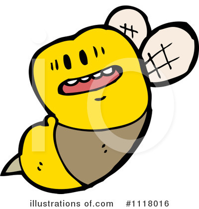 Royalty-Free (RF) Bee Clipart Illustration by lineartestpilot - Stock Sample #1118016