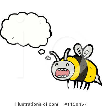 Royalty-Free (RF) Bee Clipart Illustration by lineartestpilot - Stock Sample #1150457