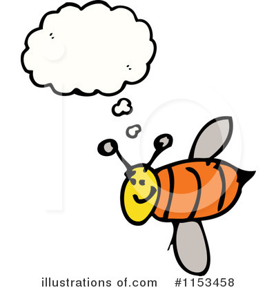 Royalty-Free (RF) Bee Clipart Illustration by lineartestpilot - Stock Sample #1153458