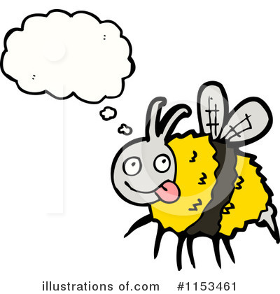 Royalty-Free (RF) Bee Clipart Illustration by lineartestpilot - Stock Sample #1153461