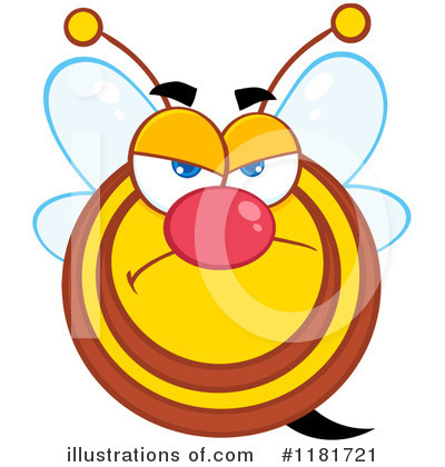 Bees Clipart #1181721 by Hit Toon