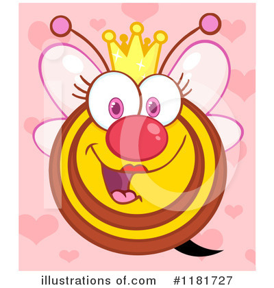 Royalty-Free (RF) Bee Clipart Illustration by Hit Toon - Stock Sample #1181727