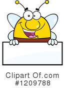 Bee Clipart #1209788 by Hit Toon