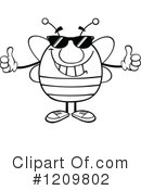 Bee Clipart #1209802 by Hit Toon