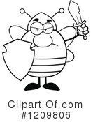 Bee Clipart #1209806 by Hit Toon