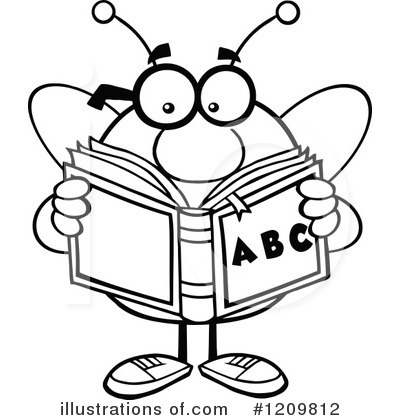 Royalty-Free (RF) Bee Clipart Illustration by Hit Toon - Stock Sample #1209812