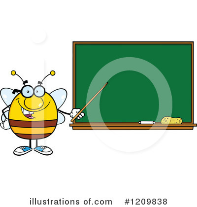Royalty-Free (RF) Bee Clipart Illustration by Hit Toon - Stock Sample #1209838