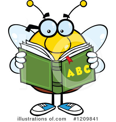 Royalty-Free (RF) Bee Clipart Illustration by Hit Toon - Stock Sample #1209841