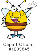 Bee Clipart #1209845 by Hit Toon
