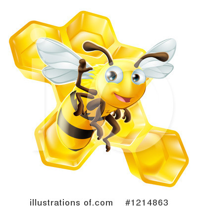 Royalty-Free (RF) Bee Clipart Illustration by AtStockIllustration - Stock Sample #1214863