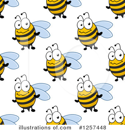 Royalty-Free (RF) Bee Clipart Illustration by Vector Tradition SM - Stock Sample #1257448