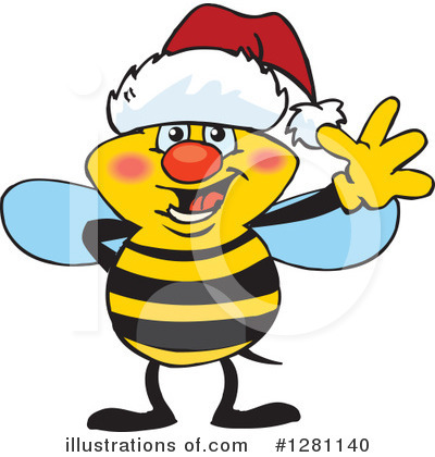 Bees Clipart #1281140 by Dennis Holmes Designs