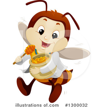 Royalty-Free (RF) Bee Clipart Illustration by BNP Design Studio - Stock Sample #1300032