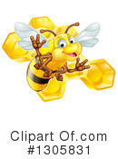 Bee Clipart #1305831 by AtStockIllustration
