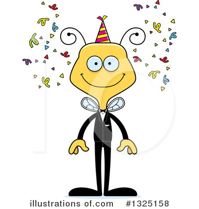 Royalty-Free (RF) Bee Clipart Illustration by Cory Thoman - Stock Sample #1325158