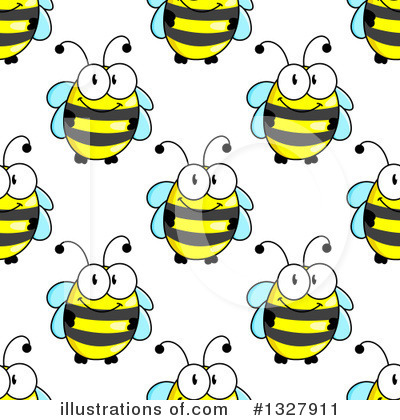 Royalty-Free (RF) Bee Clipart Illustration by Vector Tradition SM - Stock Sample #1327911