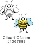 Bee Clipart #1367888 by Vector Tradition SM