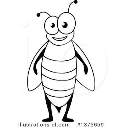Royalty-Free (RF) Bee Clipart Illustration by Vector Tradition SM - Stock Sample #1375659