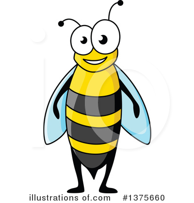 Royalty-Free (RF) Bee Clipart Illustration by Vector Tradition SM - Stock Sample #1375660