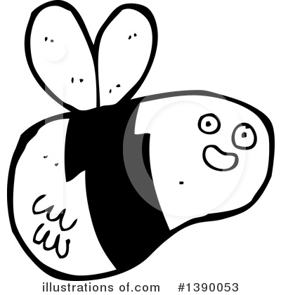 Royalty-Free (RF) Bee Clipart Illustration by lineartestpilot - Stock Sample #1390053