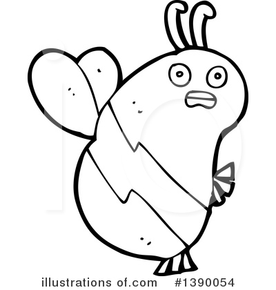 Royalty-Free (RF) Bee Clipart Illustration by lineartestpilot - Stock Sample #1390054