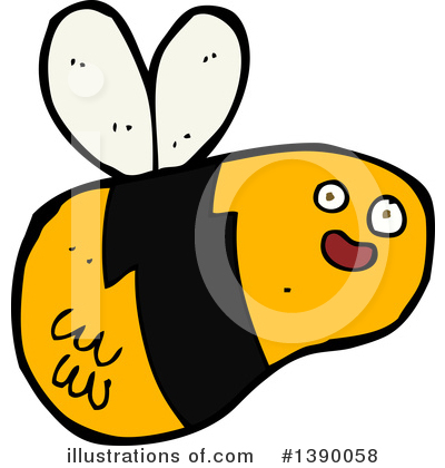 Royalty-Free (RF) Bee Clipart Illustration by lineartestpilot - Stock Sample #1390058