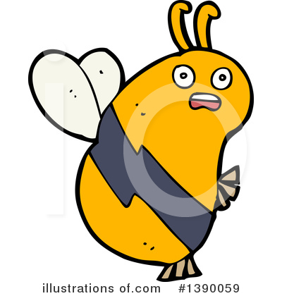 Royalty-Free (RF) Bee Clipart Illustration by lineartestpilot - Stock Sample #1390059
