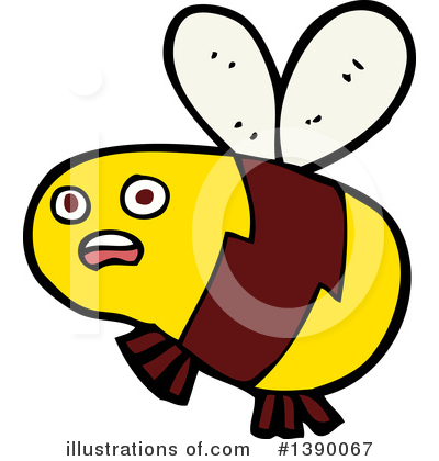 Royalty-Free (RF) Bee Clipart Illustration by lineartestpilot - Stock Sample #1390067